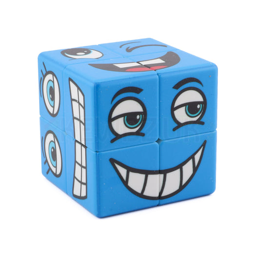 Cube à face bleue