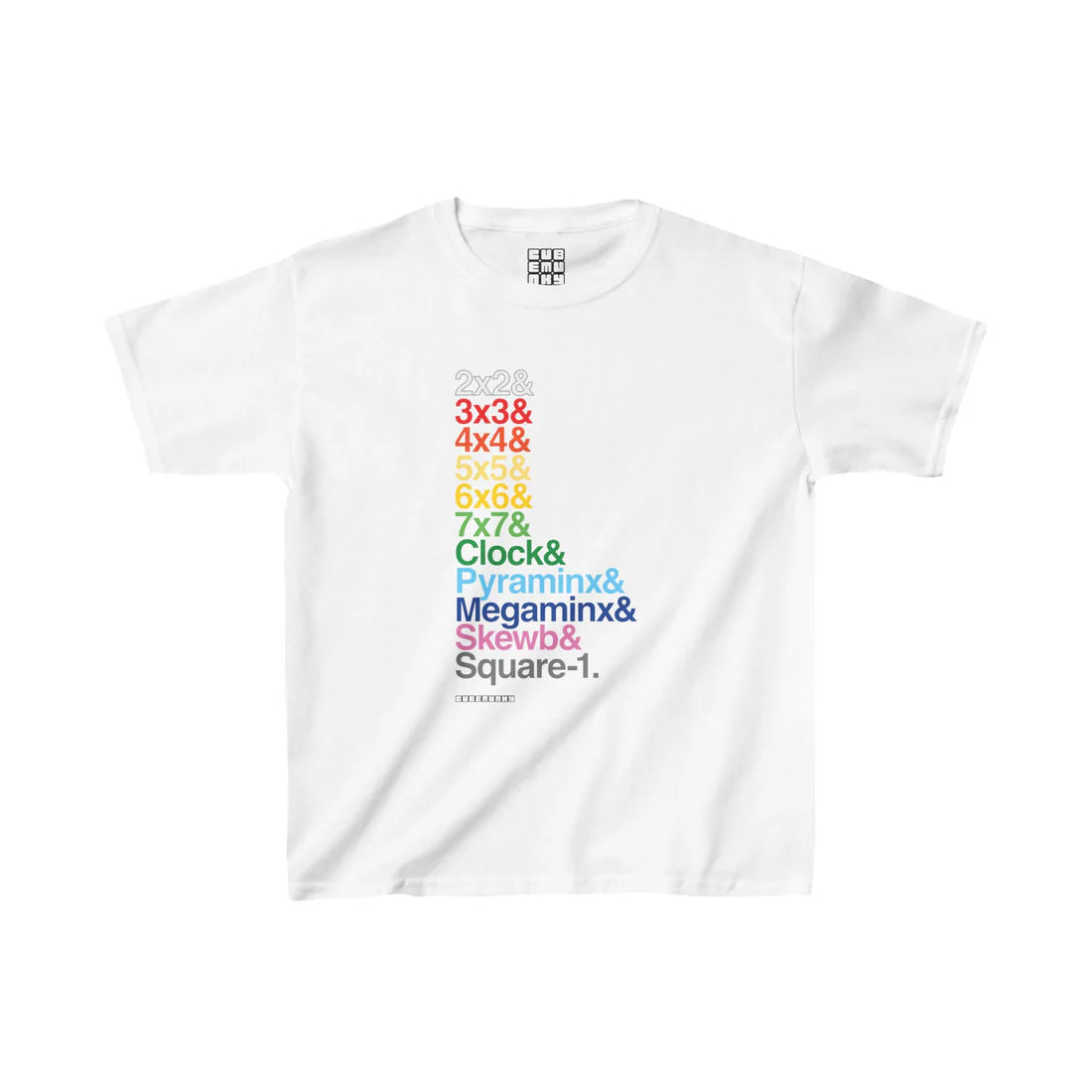 T-shirt Arc-en-ciel Cubemunky List WCA