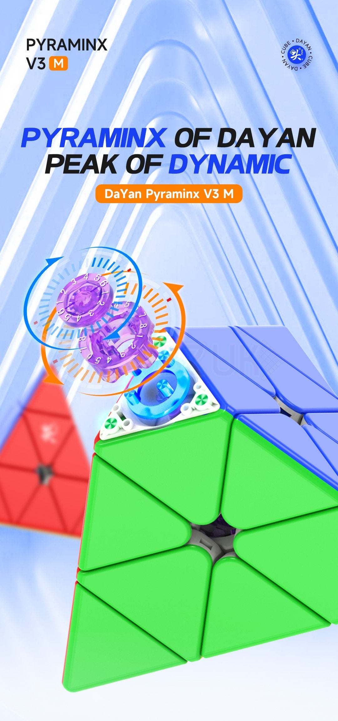 DaYan Pyraminx v3 (Magnetic, Ball-Core)