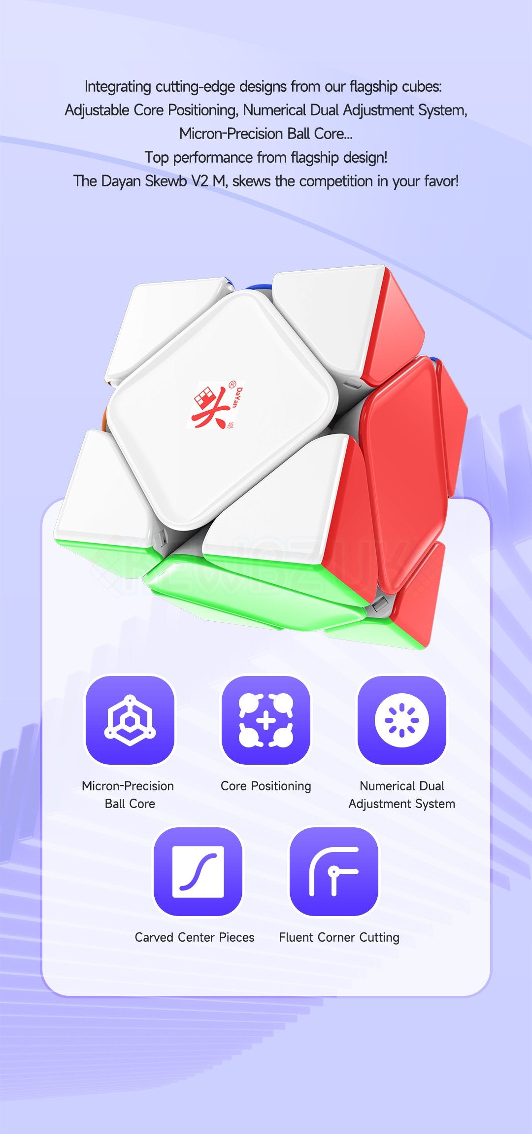DaYan Skewb V2 (Magnetic, Maglev, UV)