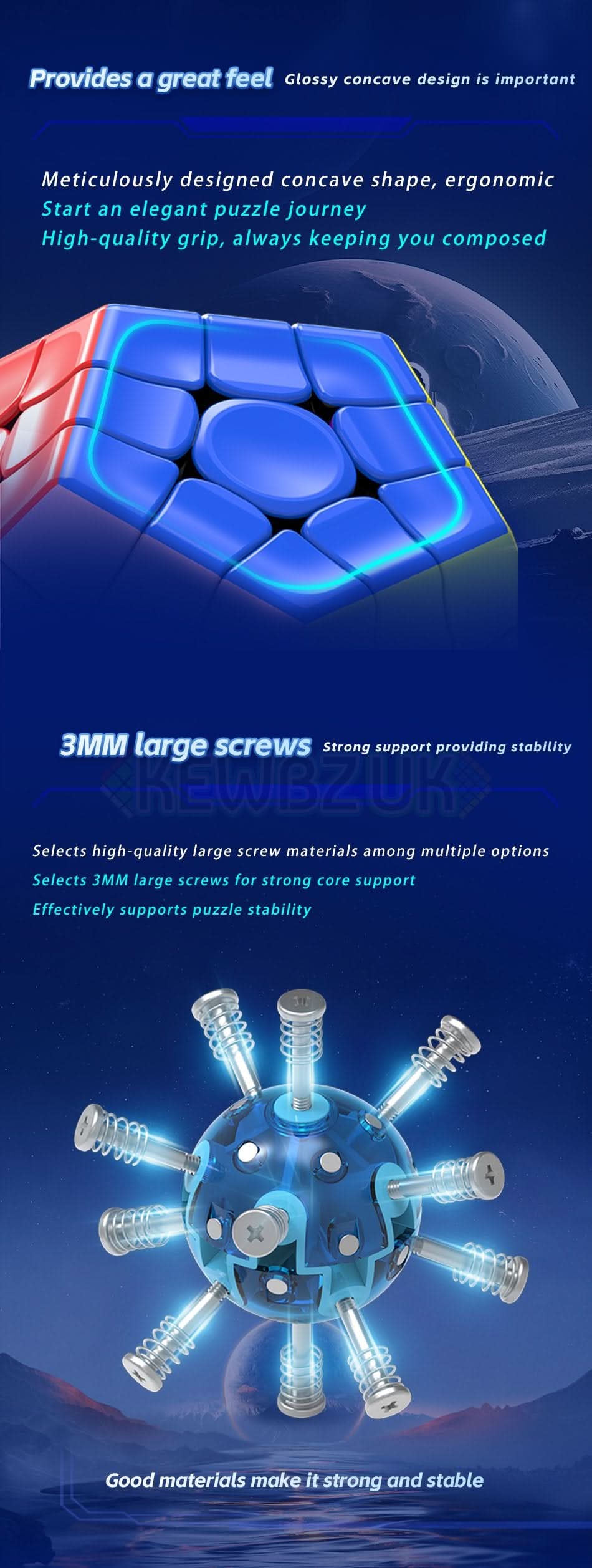 DianSheng Galaxy Megaminx (Magnétique, Ball-Core)