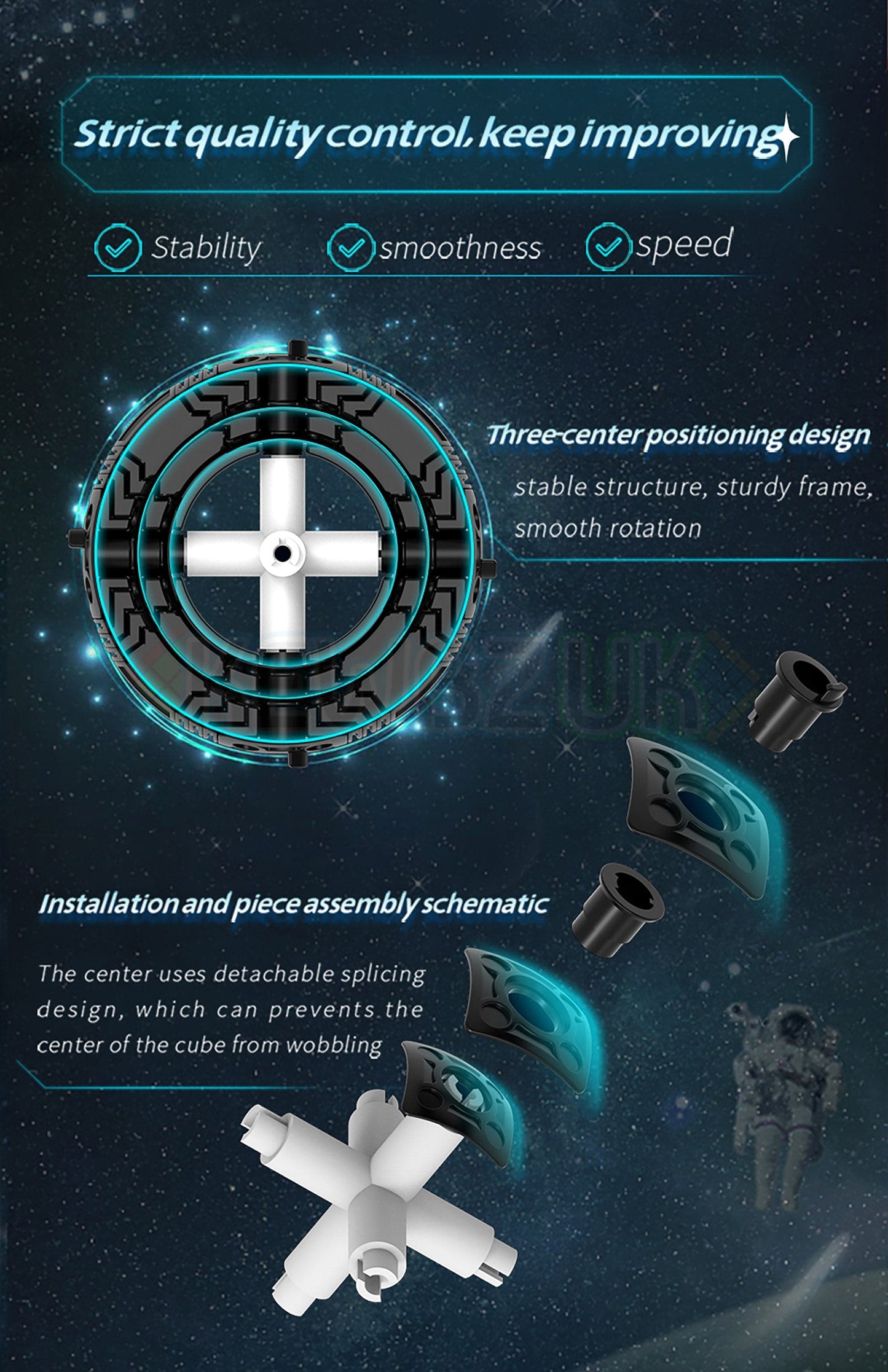 DianSheng Galaxy 8x8 (Magnétique, Ballcore)