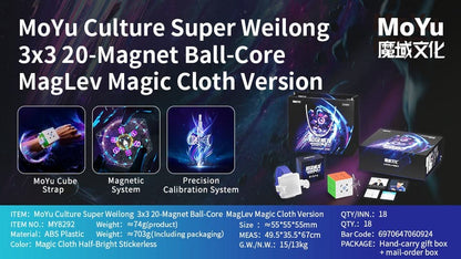 MoYu Super WeiLong (20 aimants, Maglev, UV, Ball-Core)