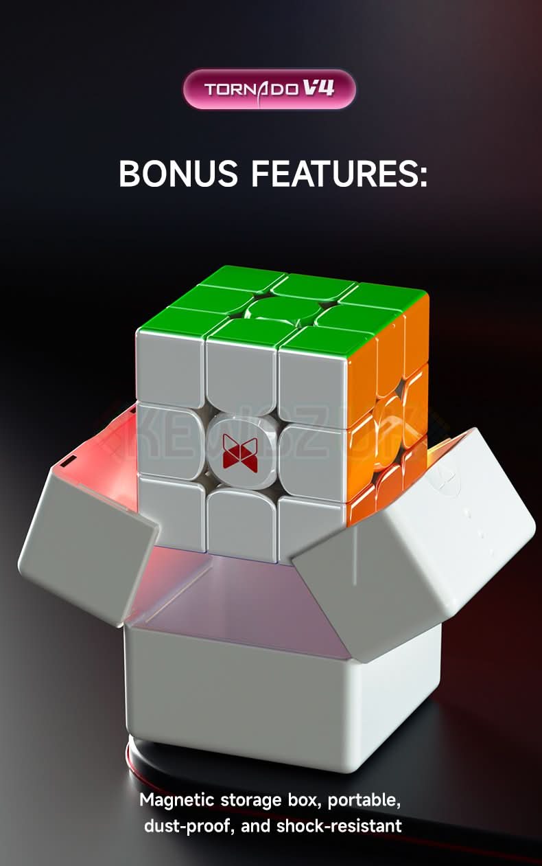 QiYi XMD 3x3 Tornado V4 Flagship (Magnetic, Ball-Core)
