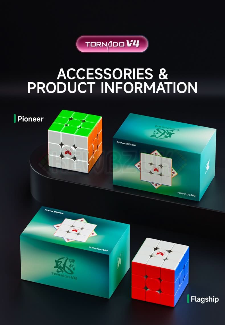 QiYi XMD 3x3 Tornado V4 Flagship (Magnetic, Ball-Core)