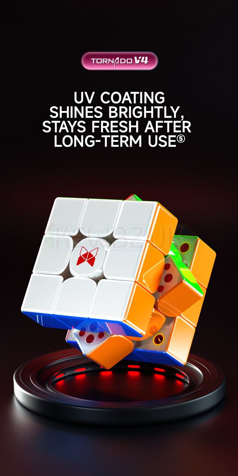 QiYi XMD 3x3 Tornado V4 Flagship (Magnetic, Ball-Core)