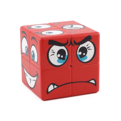 Cube de face rouge