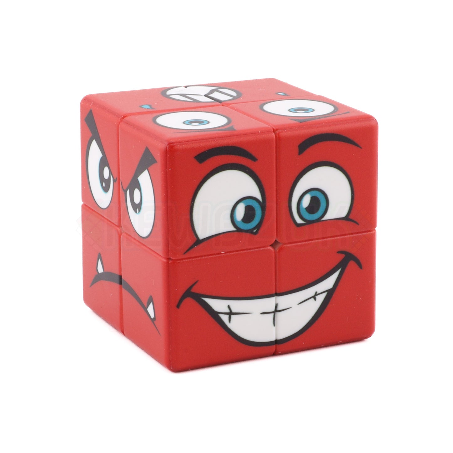 Cube de face rouge