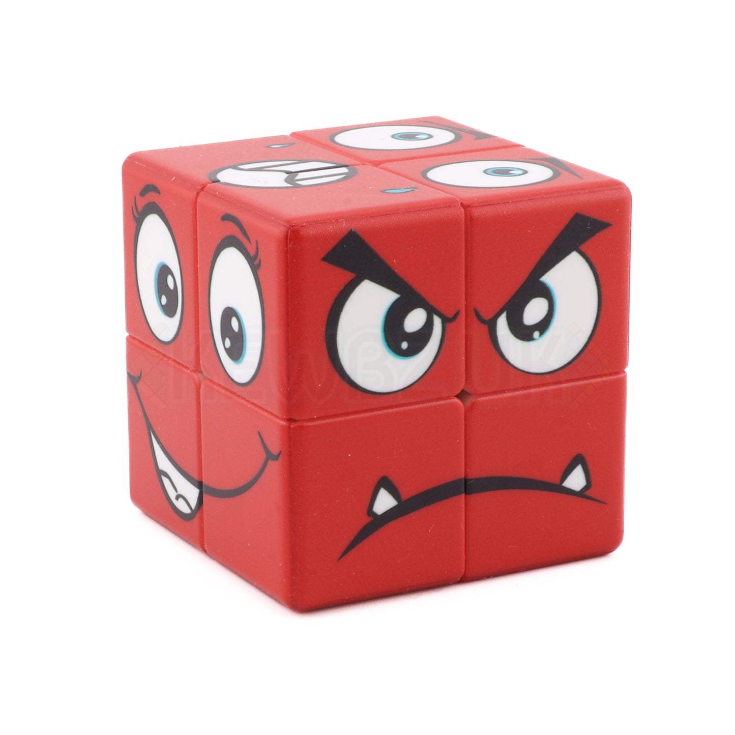 Cube de face rouge