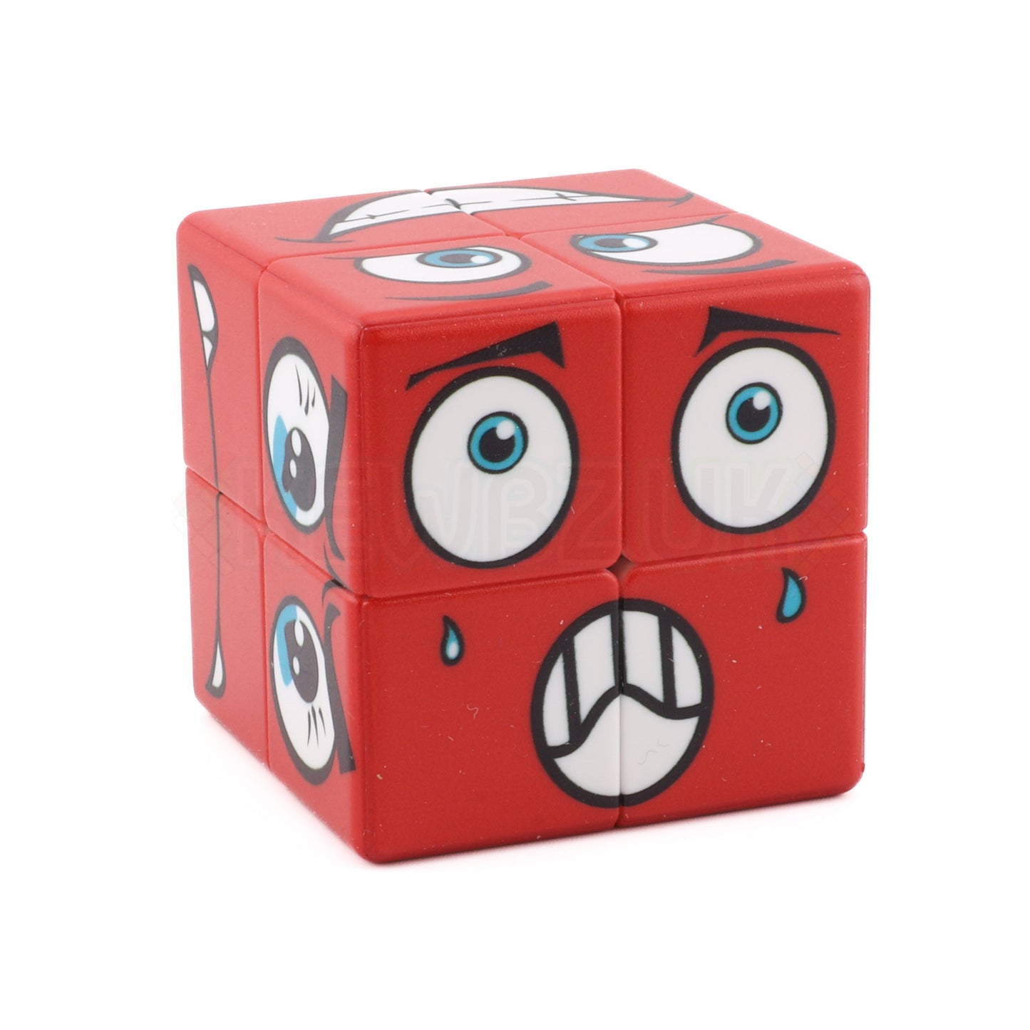 Cube de face rouge