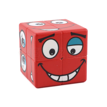Cube de face rouge